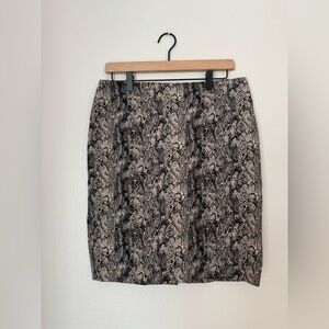 Talbots Petites Snake print Pencil Skirt - Size 10 P